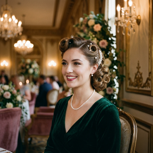 Vintage bridesmaid