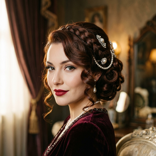 Vintage hairstyle