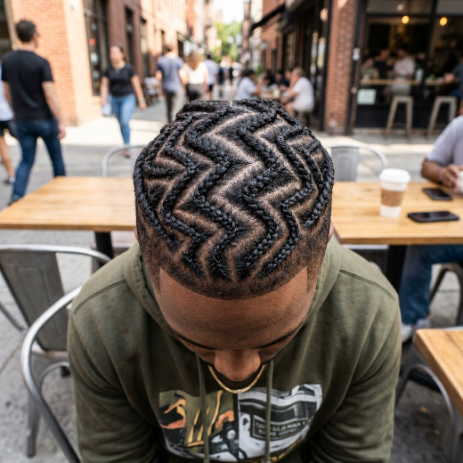 Zig-zag braid