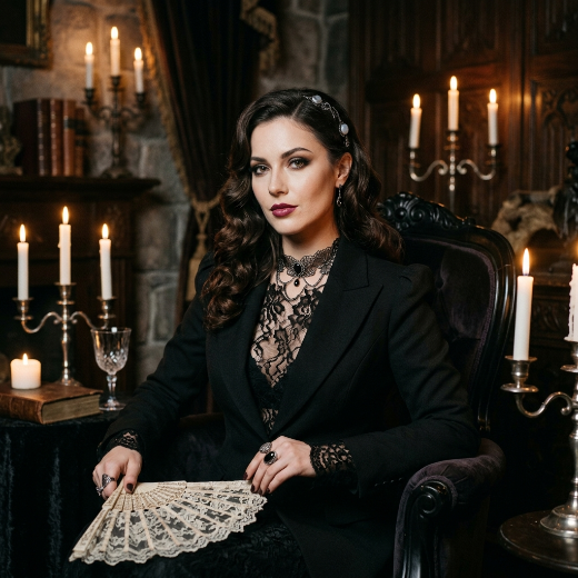 black lace blouse