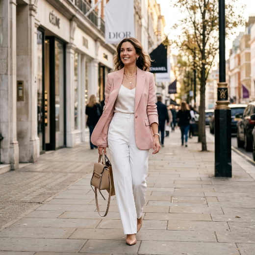 blush blazer
