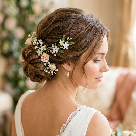 bridal-inspired bun