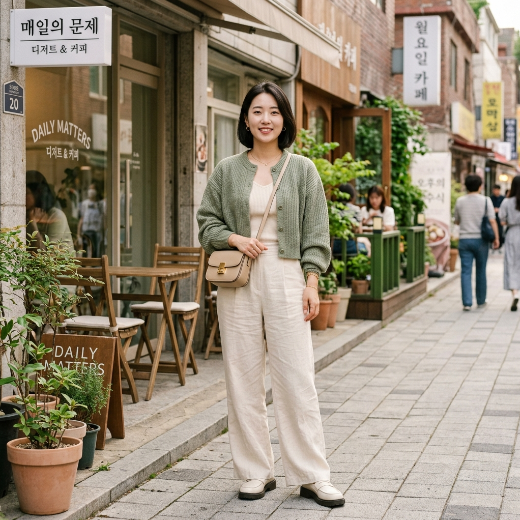 cardigan and pants