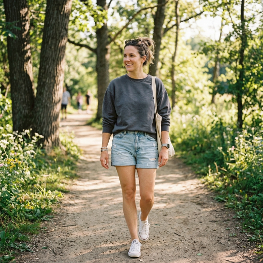 denim shorts