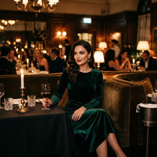 emerald dress