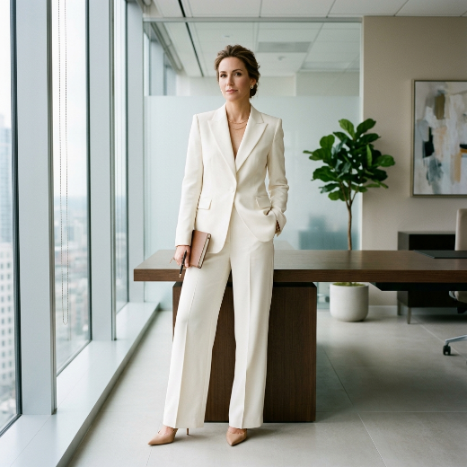 executive wearing pantsuit