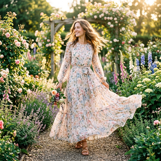 floral maxi dress