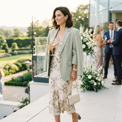guest blazer styling