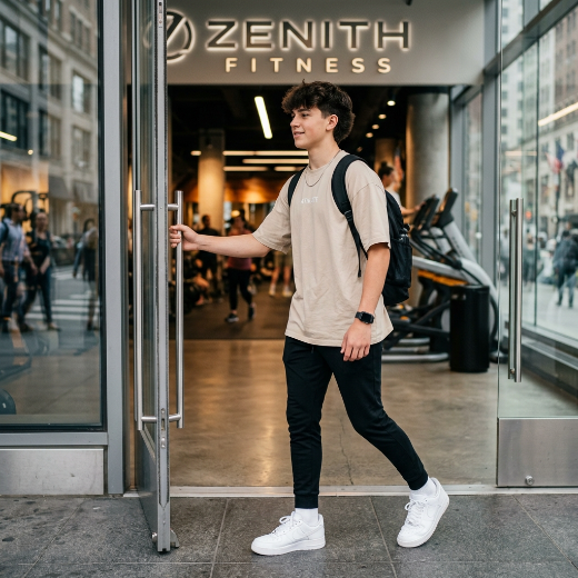 gym wearing trendy sportswear
