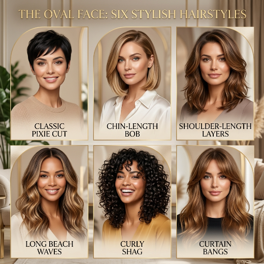 17 Flattering Hairstyles for Oval Face Shape to Try