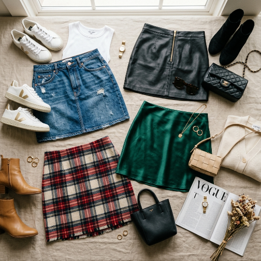 ini skirts with accessories