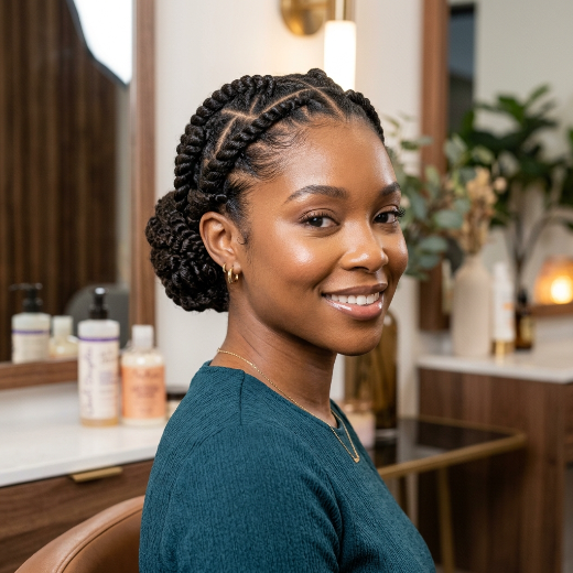 intricate flat twist