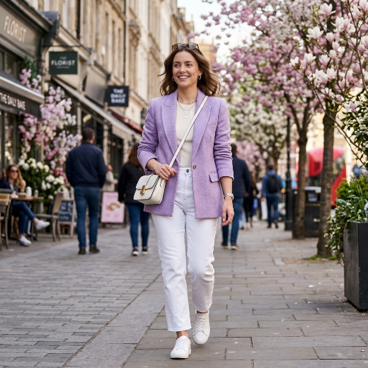 lavender blazer