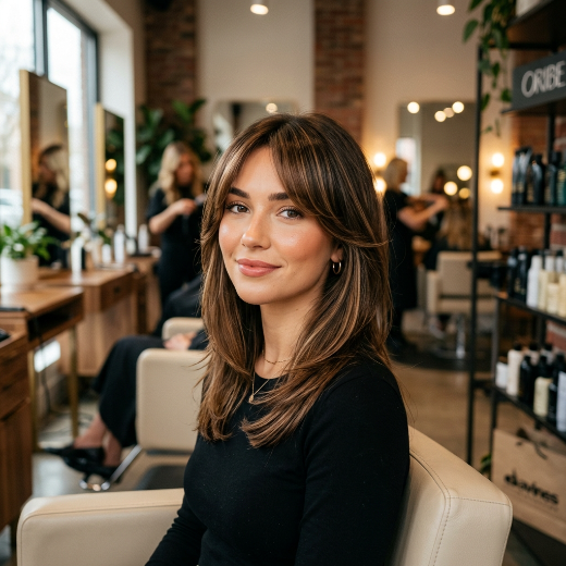 layered bangs
