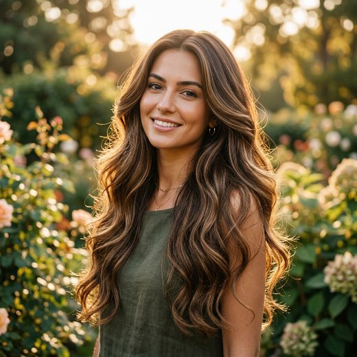 long layered hair