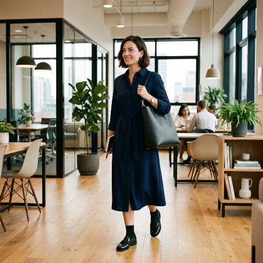 midi shirt dress