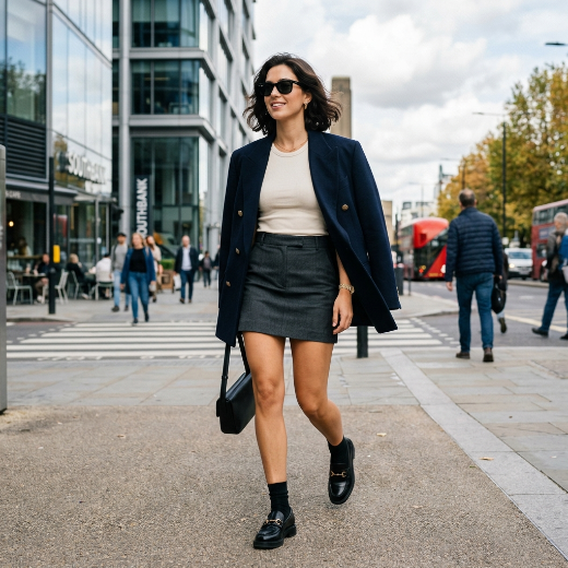 mini skirt blazer