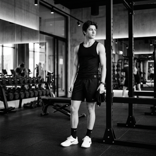 monochrome gym fashion