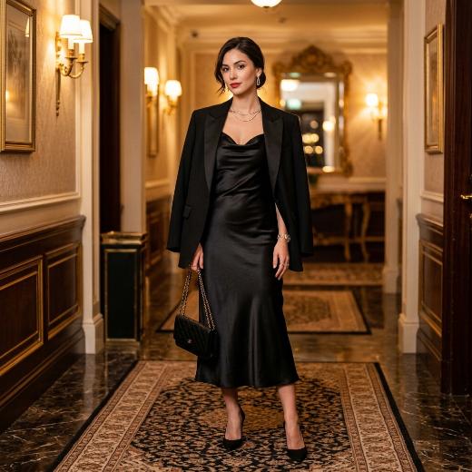 satin dress
