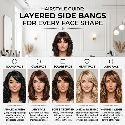 side bang styles for face shapes