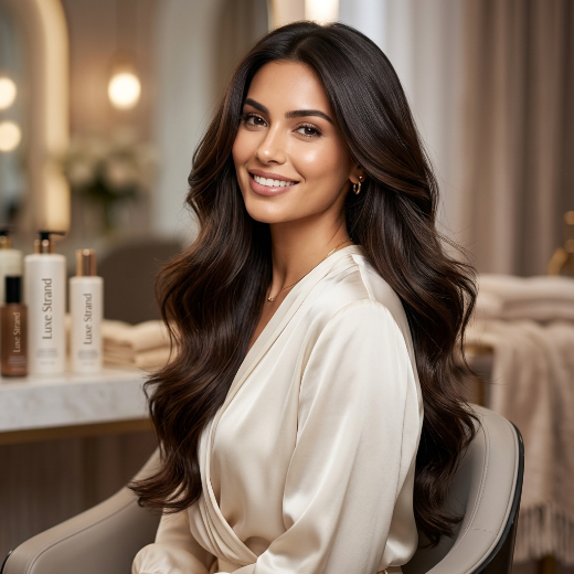 silky long hair