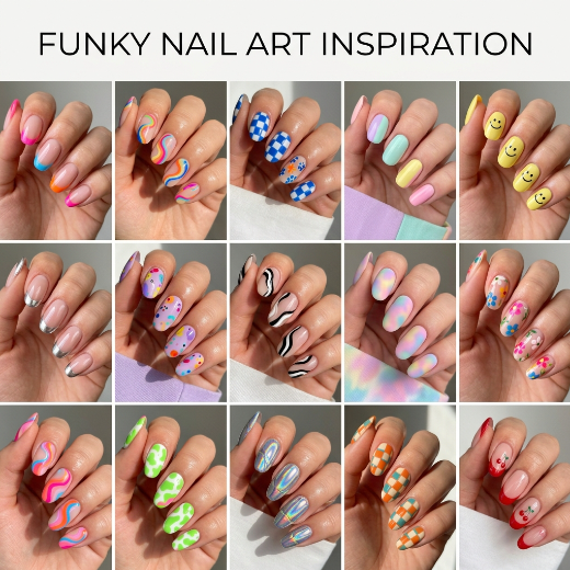 15 Simple Funky Nails Styles for Everyday Glam