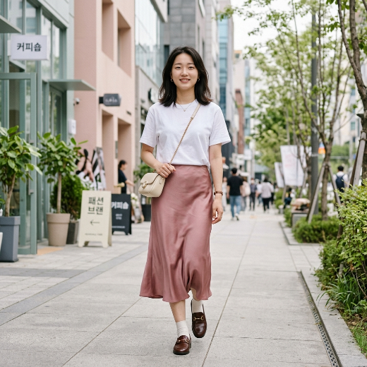 skirt outfit with tee