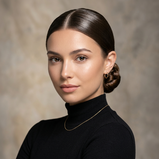 sleek bun