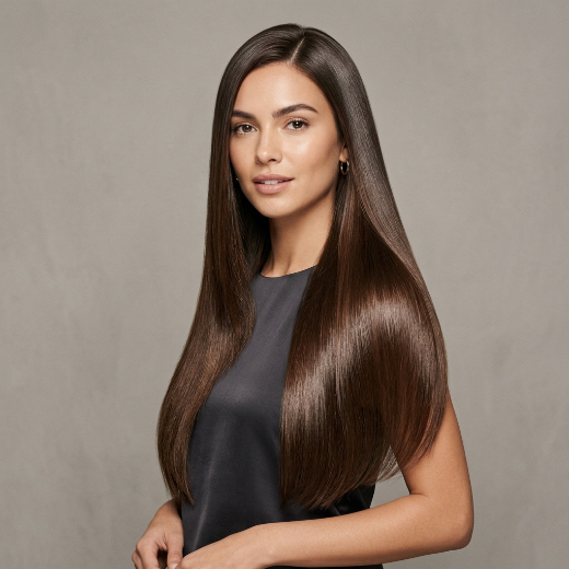 sleek long hair
