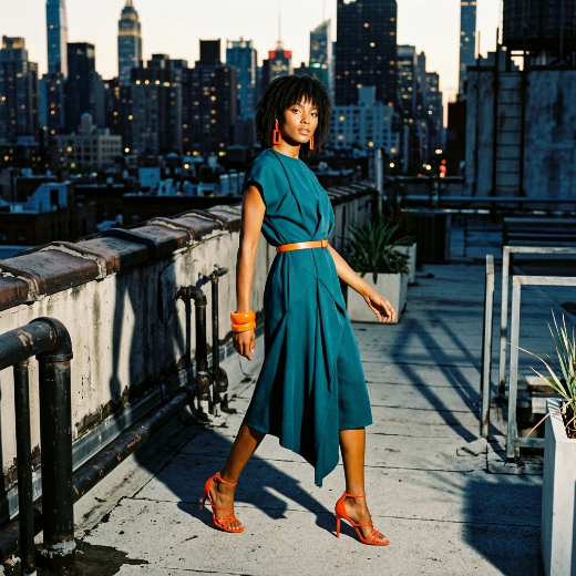teal dress