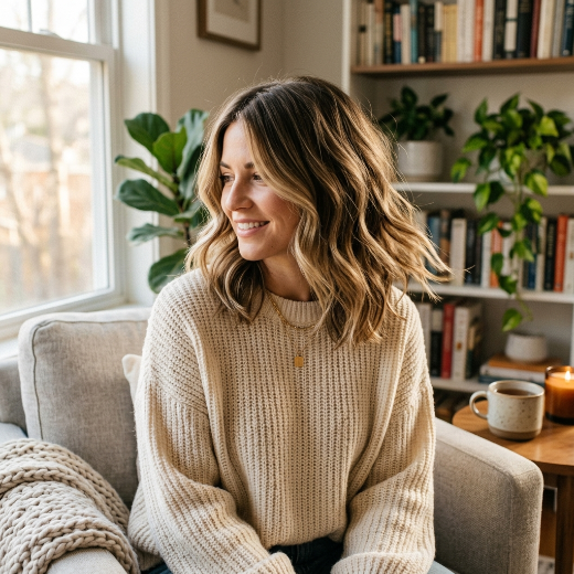 textured layered hair