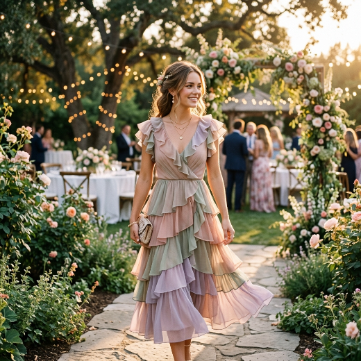 tiered dress outfit