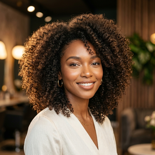 voluminous natural curls
