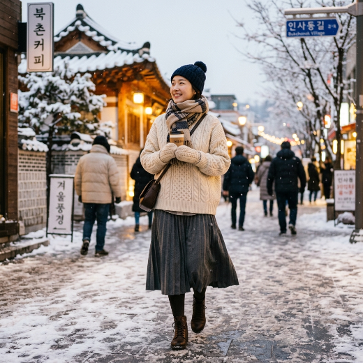 winter outfit knit sweater