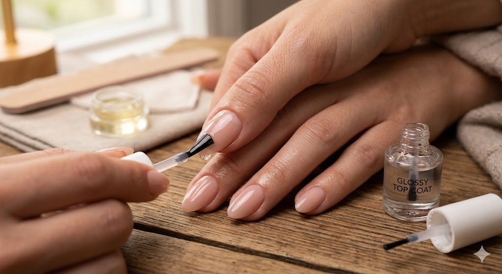 Applying nail glue