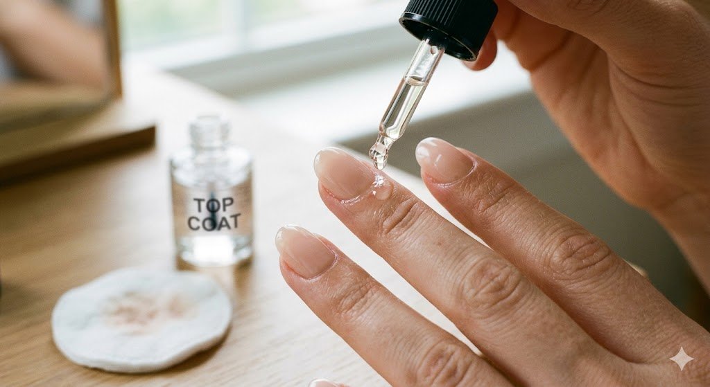 Blending cuticle area for natural press-on nails