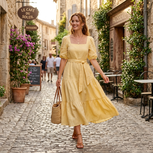 Butter yellow trend outfit