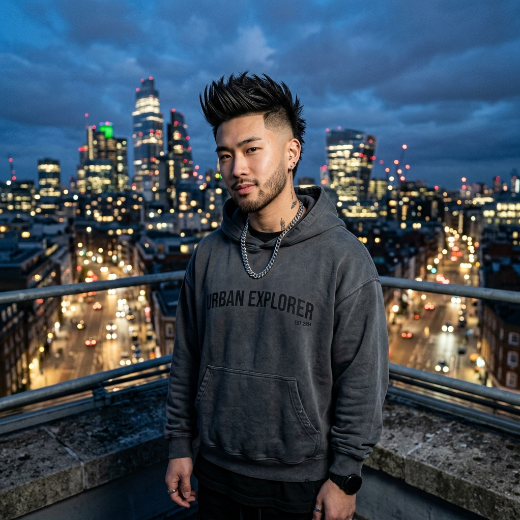 Contemporary faux hawk