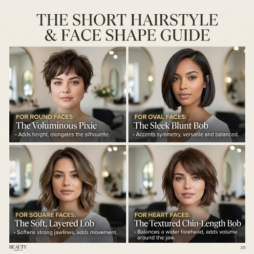 Face shape hairstyle guide
