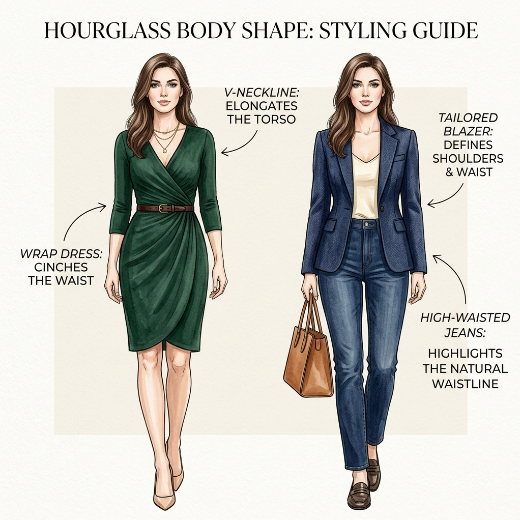 Hourglass body shape