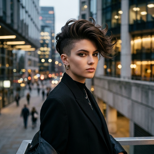 Long top short sides hairstyle
