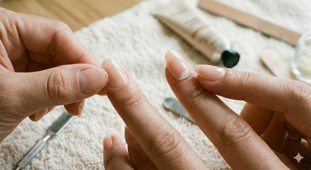 Proper press-on nail application without air bubbles