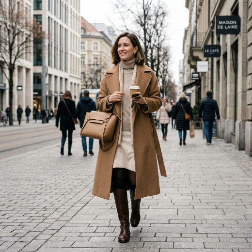 Sophisticated winter layering