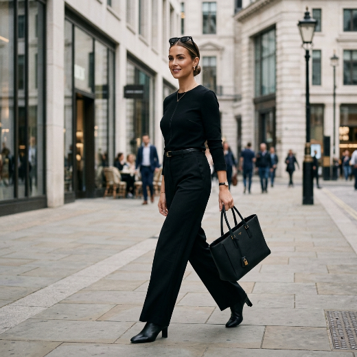 black outfit