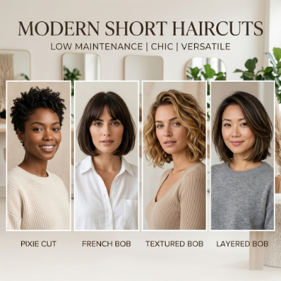 low maintenance short haircuts