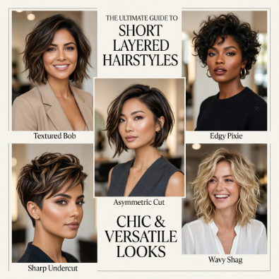 fashionable short hairstyle