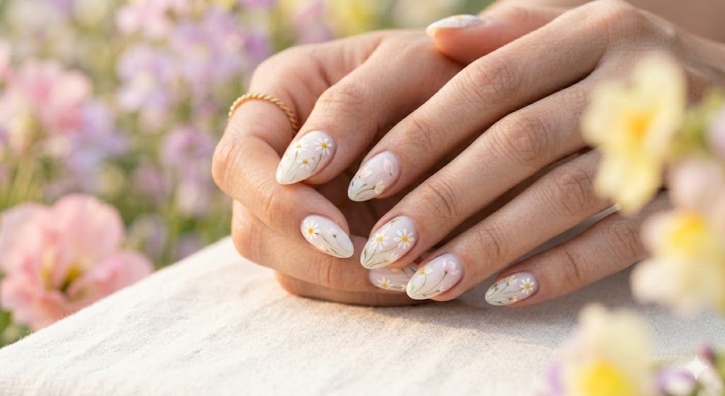 floral nails