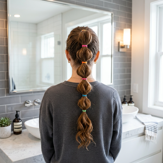  ponytail sectioned off