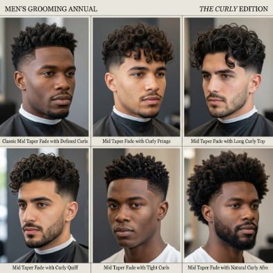 15 Mid Taper Fade Curly Hair Looks You’ll Love 