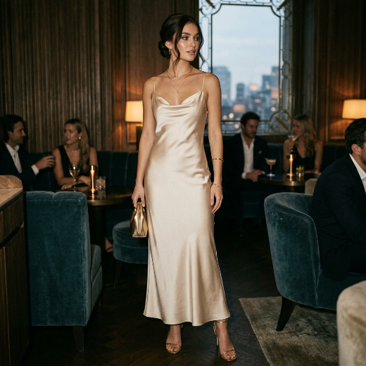 minimalist evening outfit